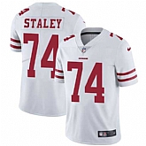 Nike San Francisco 49ers #74 Joe Staley White NFL Vapor Untouchable Limited Jersey,baseball caps,new era cap wholesale,wholesale hats